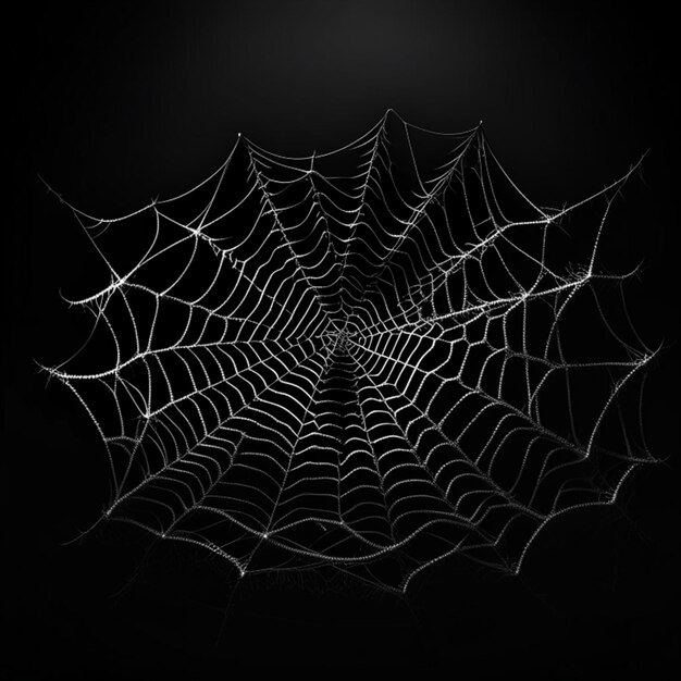 Spidernet on a black background