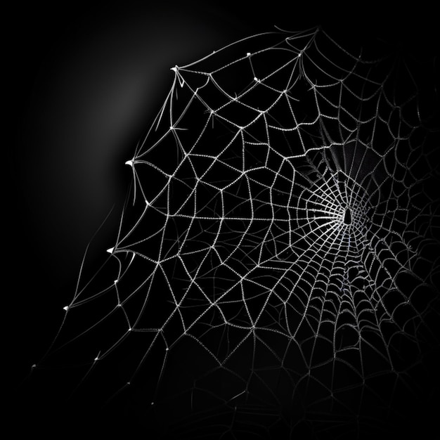 Spidernet on a black background