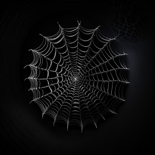 Spidernet on a black background