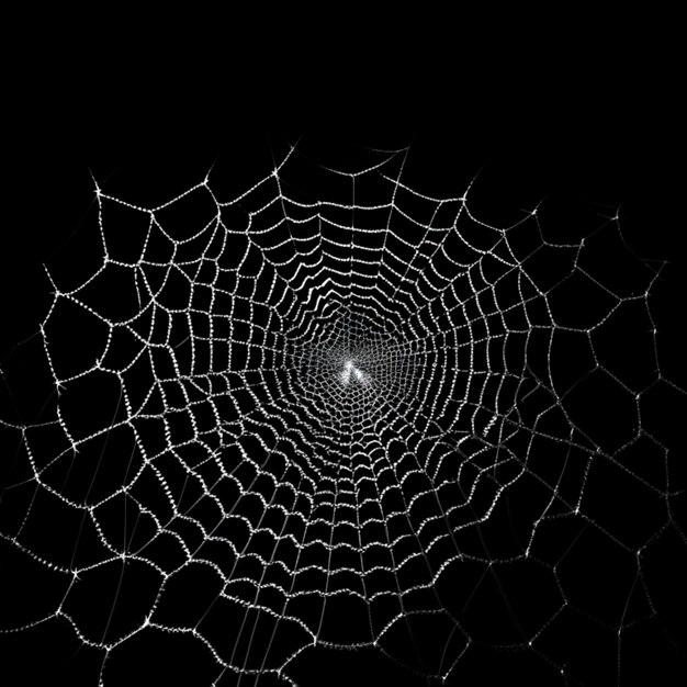 Spidernet on a black background