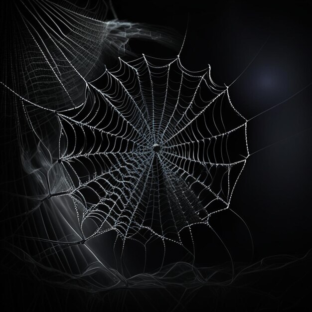 Spidernet on a black background