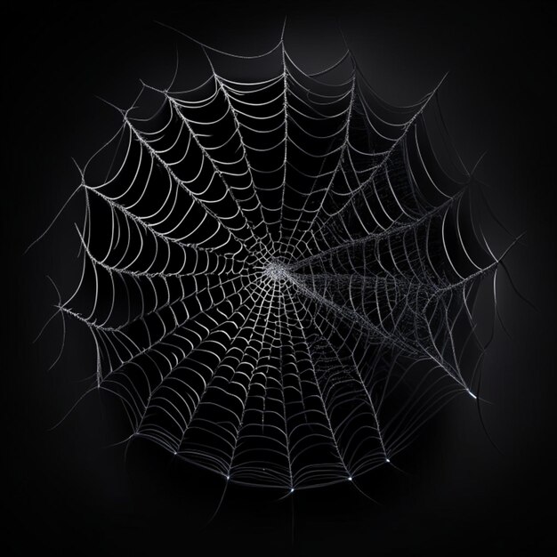 Spidernet on black background