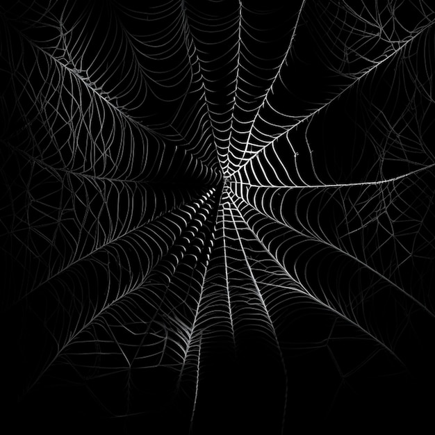 Spidernet on a black background