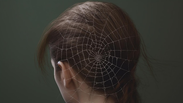 Spiderweb Hair A Hauntingly Beautiful Image of Cobwebs and Fear