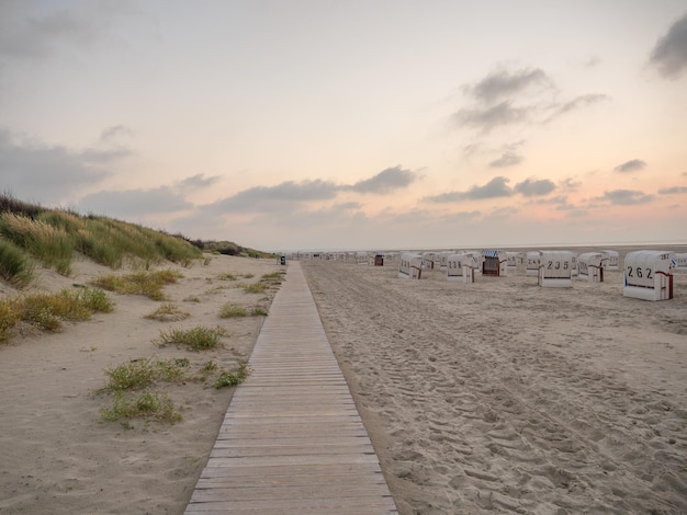 Photo spiekeroog island in the north sea