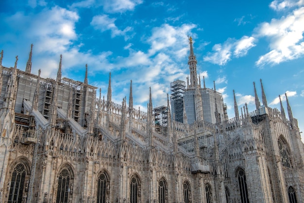 Spiers of the milan cathedral