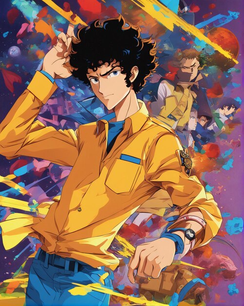 Spike Spiegel anime character of Cowboy Bebop series