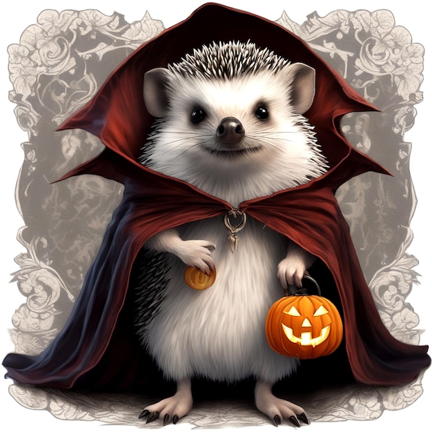 Spikey Enchanter Highly Detailed Halloween Hedgehog