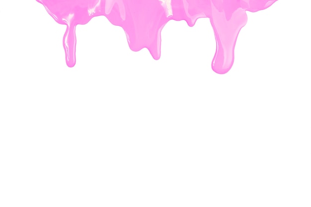 Spills of pink paint