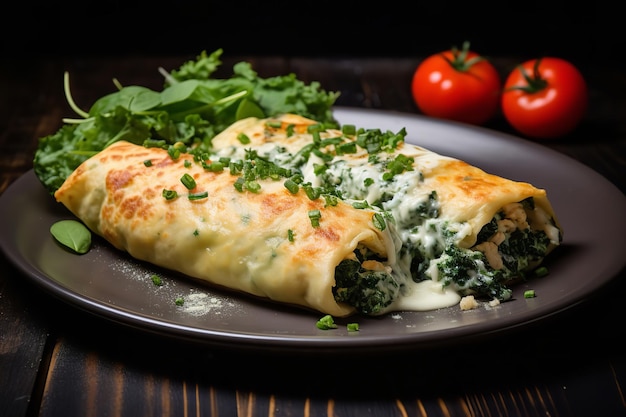 Spinach and Chicken Enchiladas Mexican Food