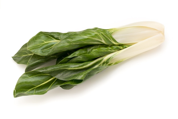 Spinach leaves close up isolated