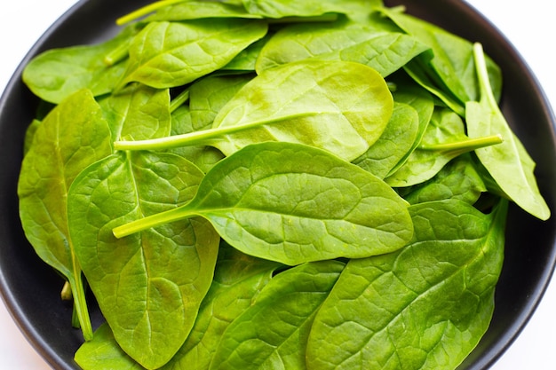 ほうれん草の葉非常に栄養価の高い野菜