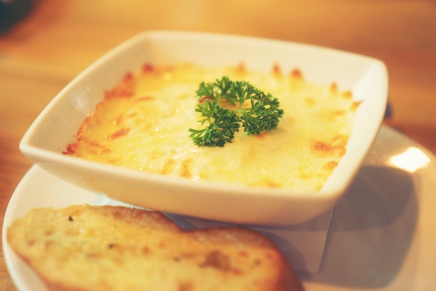 Premium Photo | Spinach with cheese
