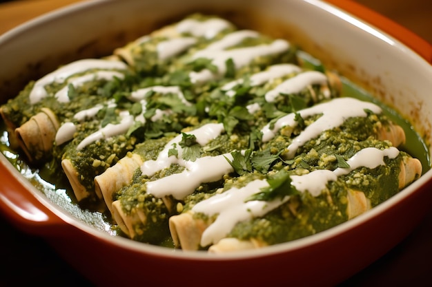 Spinazie Enchiladas Mexicaans Eten