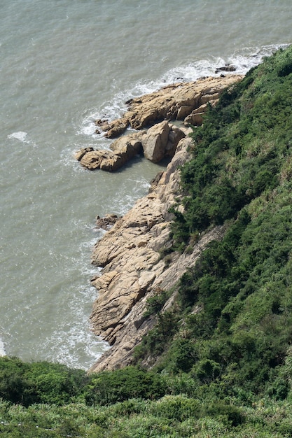 Spindrift and rocks by the sea photo in Taizhou Zhejiang