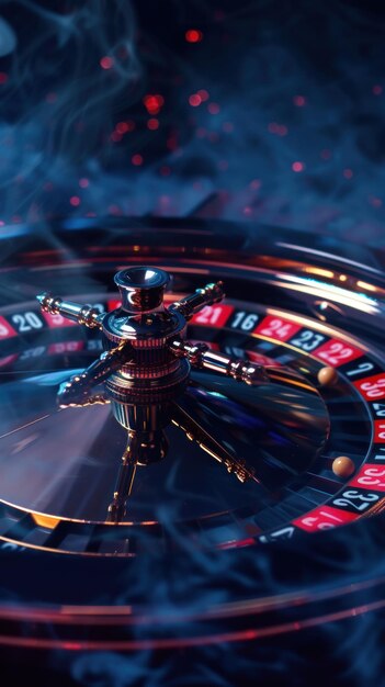 Spinning Roulette in Dark Room