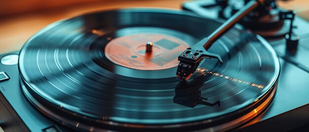 Spinning in Time The Vintage Sounds of a Black Vinyl Record