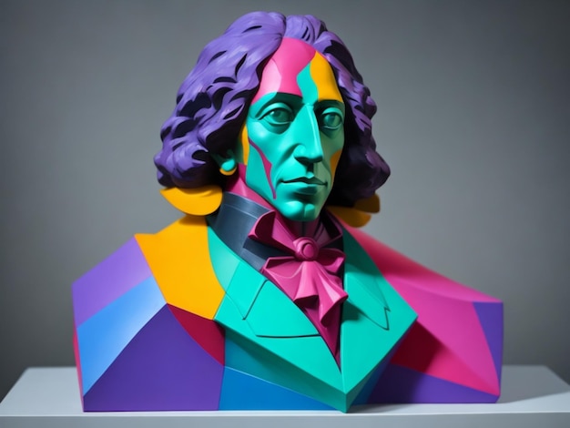 spinoza en sculpteur moderne et color