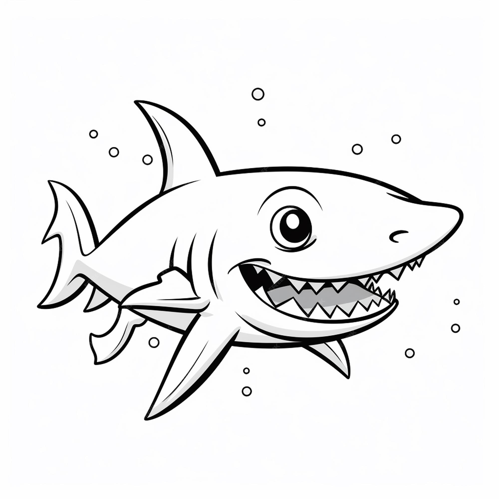 Premium AI Image | Spiny Dogfish kids activities hand drawn cute