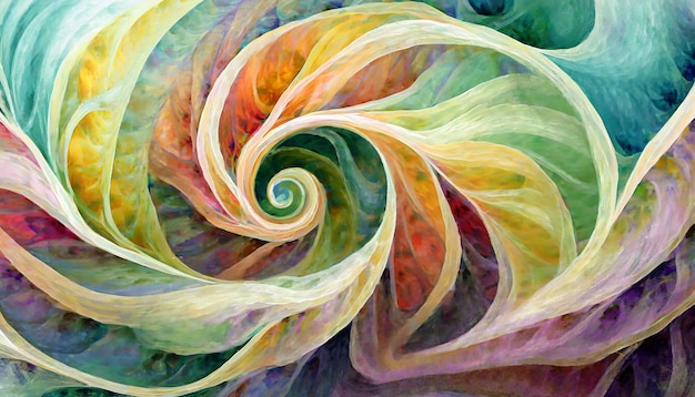 spiral background of fractal turbulence perhaps suggestive of a flower for the holiday beautiful