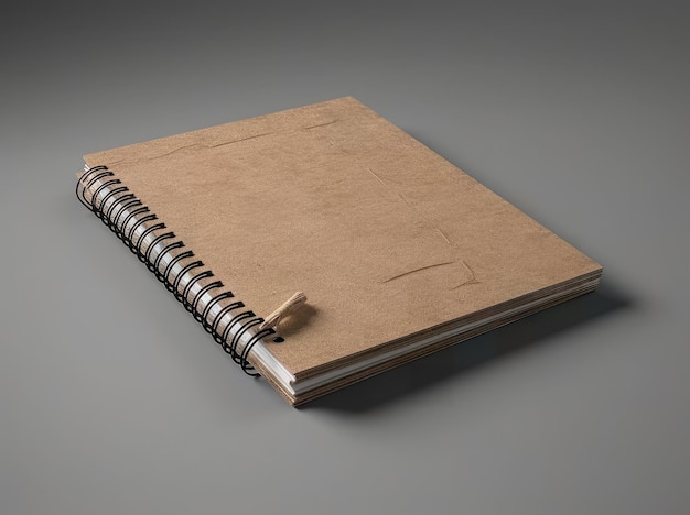 A spiral bound notebook with a pen sticking out of it PNG Transparent Generative AI