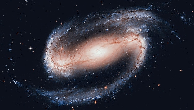 Spiral galaxy in the constellation Eridanus NGC 1300 Elements of this image are furnished by NASA.