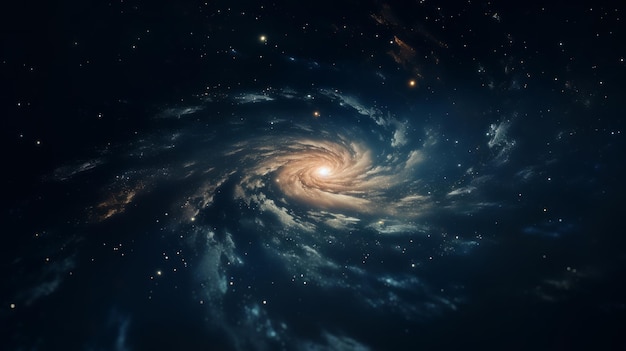 Spiral galaxy neural network ai generated