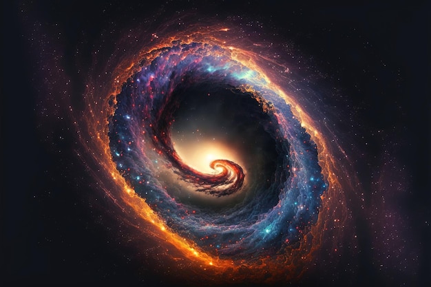 spiral galaxy in space