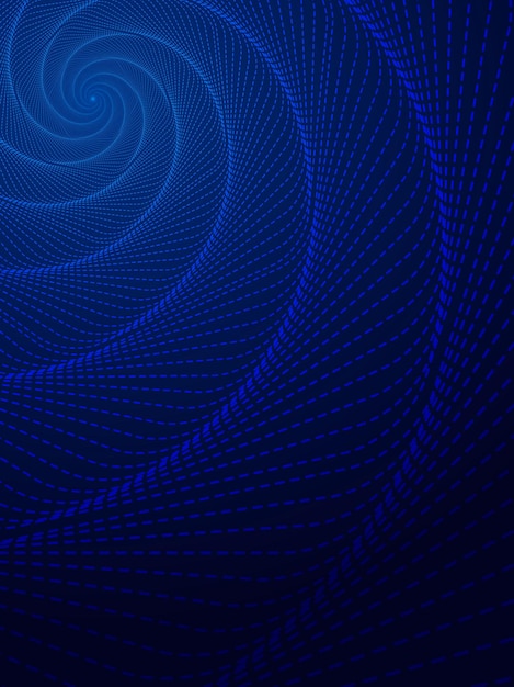 Spiral glowing lines tunnel space abstract background