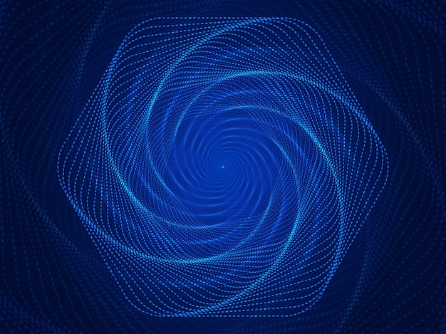 Spiral glowing lines tunnel space abstract background