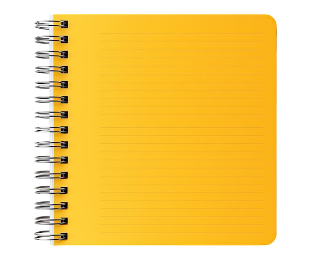 Spiral notebook isolated on white or transparent background cutout Generative AI illustration