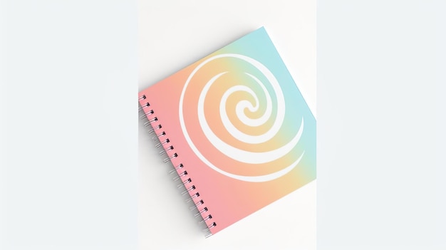 Foto mockup del blocco note a spirale