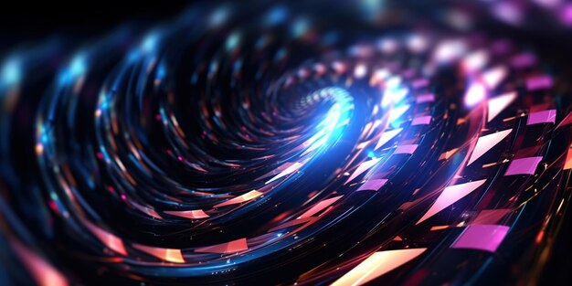 a spiral of a spiral of light