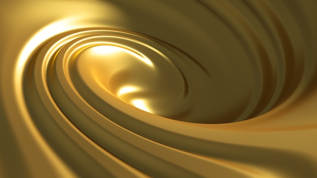 Spiral splash caramel. 3d illustration, 3d rendering.