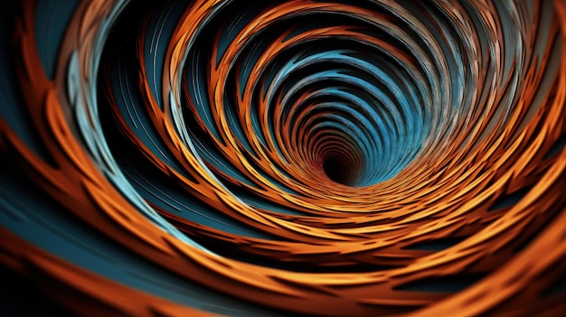 Foto spiralen in een hypnotisch ontwerp