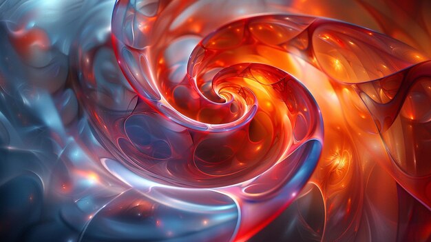 Spirals Intertwining With Each Other Abstract Wallpaper