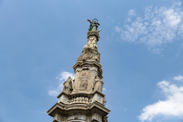 Spire of the Immaculate Virgin in Naples Italy