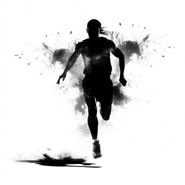 The Spirit of Athletics Dynamic Runner on White