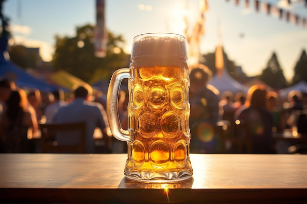 Photo spirit of oktoberfest a toast to tradition