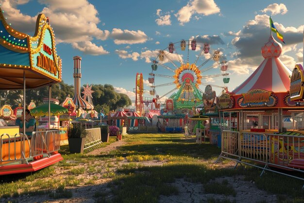 Spirited country fairs with carnival games