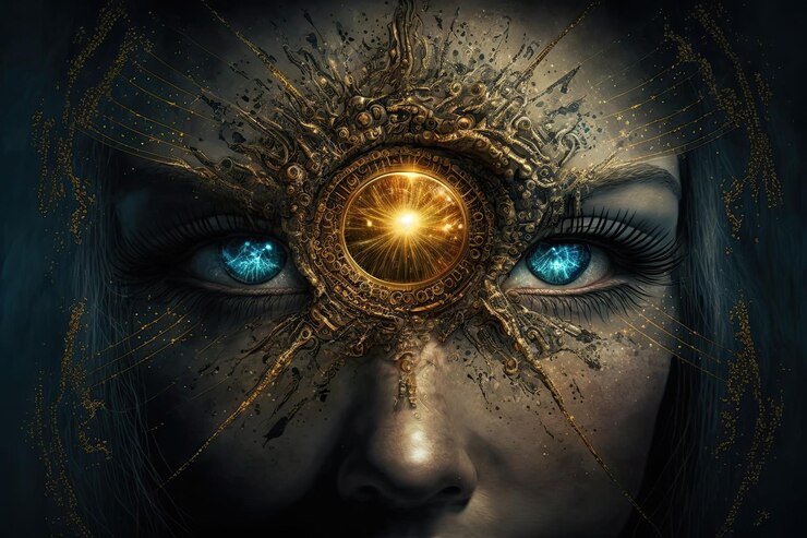 Spirituele vrouw door generatieve AI