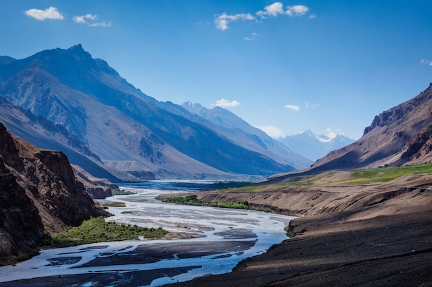 Spiti rivier in de Himalaya