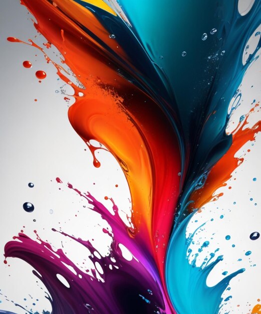 Splash abstract art of mobile screen wallpaper