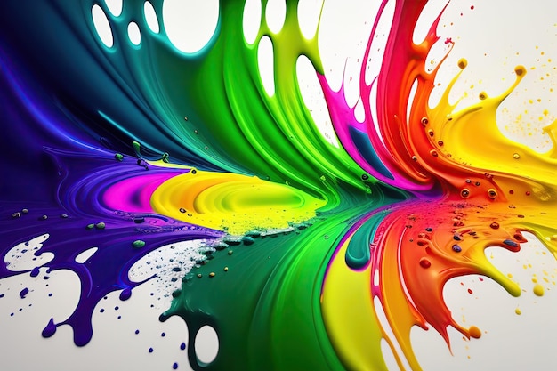 Splash of Bright Paint