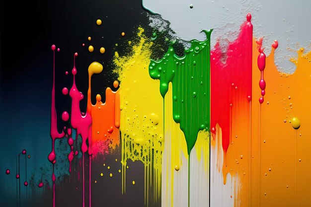 Splash of Bright Paint