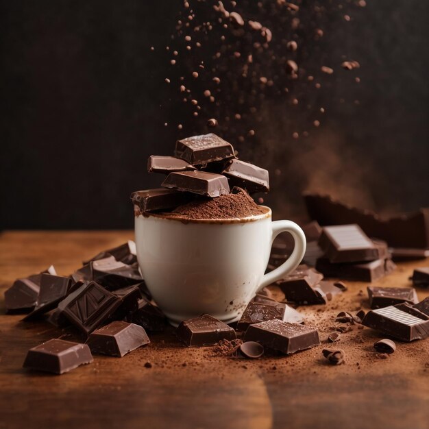 Splash of Chocolate Background