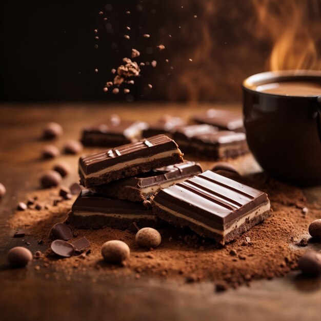 Splash of Chocolate Background