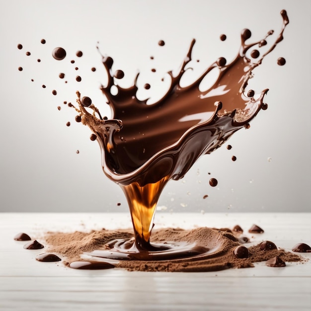 Splash of Chocolate Background