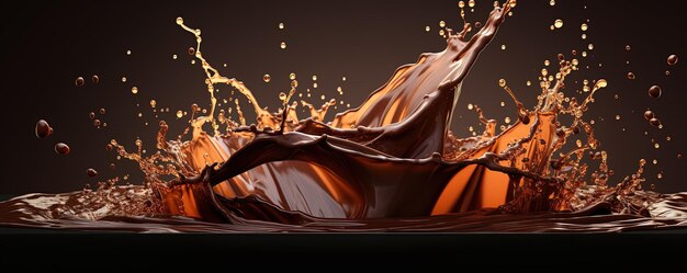 Splash of chocolate or Cocoa