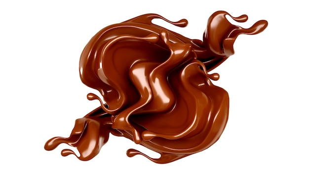 Splash of chocolate illustration